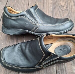 Born Nigel Black Loafers Size 10.5